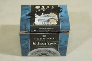 lot 120 image: 25 Federal Game-Shok .410 Bore 3 6 Shot Shotshells