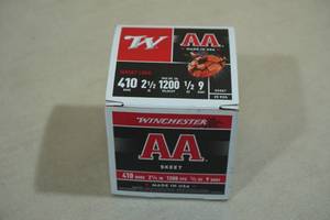 lot 127 image: 25 Winchester AA .410 Bore 2-12 9 Shot Shotshells