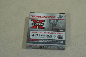 lot 129 image: 5 Winchester Super-X .410 Bore 2-12 HP Rifled Slugs