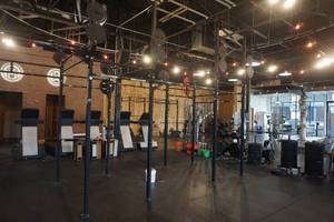 lot 88 image: Rogue Fitness Infinity Monster Crossfit Stand Alone 2 Section Work Station