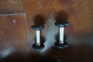 lot 182 image: 2 - 5 lb Dumbbells