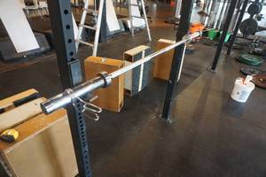 lot 299 image: Olympic Style Barbell With Clamps 60 Length