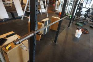 lot 301 image: Olympic Style Barbell With Clamps 72 Length