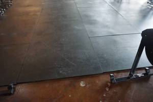 lot 3A image: Gym FloorFitness Floor Rubber Matting 40 x 40 Coverage