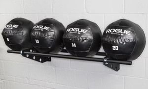 lot 443A image: Rogue Swiss Swiss Medicine BallWork Out Ball Wall Mount Storage Brackets