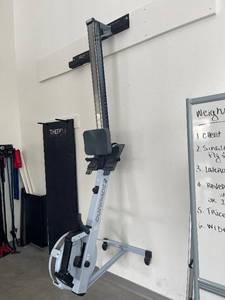 lot 35A image: Rogue Fitness Wall Mount Rowing Machine Storage Rack