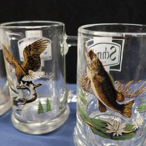 lot 50 image: SET OF 6 VINTAGE SCHMIDTS MUGS COLLECTORS SERIES