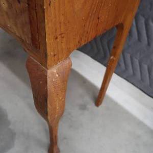 lot 99 image: VINTAGE WOOD DROP FRONT DESK