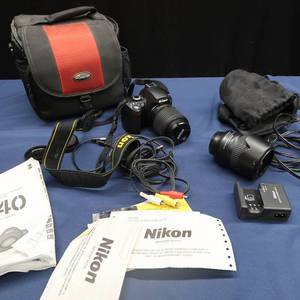 lot 109 image: D40 NIKON DIGITAL CAMERA WITH EXTRAS