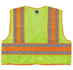 lot 852 image: NEW GloWear 8245PSV Hi-Vis Public Safety Vest - Type P, Class 2 - Lime 2XL3XL
