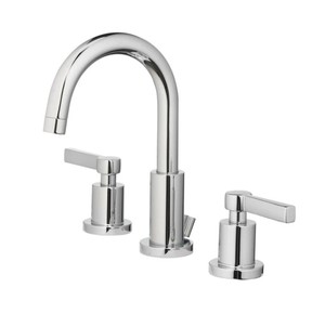 lot 958 image: NEW Oak Brook Chrome 1.25 GPM Widespread Modena Low Lead Lavatory Pop Up Faucet 8 in.