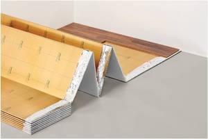 lot 248 image: NEW 4 Pack of Mohawk Elite 100sqft Premium Flooring Underlayment, 3mm pre-Taped Sides (4ft Wide x 25ft Length) (400 Sq Ft Total)