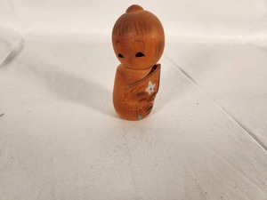 Vintage Handmade Wooden Kokeshi 4 Doll