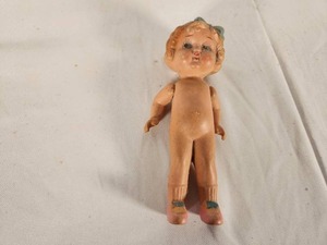 Vintage Kewpie Doll Bisque Shirley Temple Hand Painted in Japan with Jointed Arms