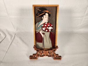 Vintage Japanese Painted Tile