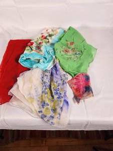 Variety of Silk Scarves