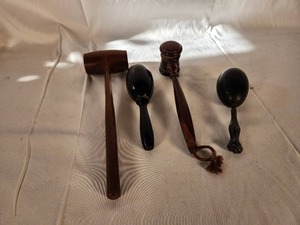 Vintage Wood Gavels and Darning Eggs