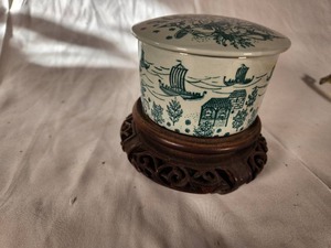 Vintage 1950s Nymolle Art Fiance Hoyrup Denmark Kimited Edition Jar with Lid
