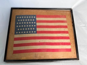 Vintage 46 Star American Flag - 21 x 16.75