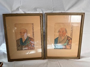 Vintage Prints of Chinese Philosopher Lao-tzu as The Young Man and The Old Man