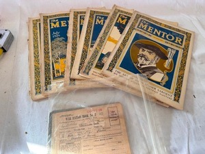 6 - 1935 The Mentor Magazines and a War Ration Book