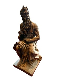 Replica of the Sculpture Moses by Michelangelo - Approximately 16 Tall