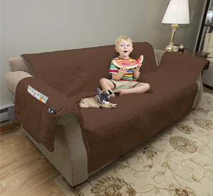 NEW PetMaker Waterproof Furniture Protector Cover for Sofa, Brown
