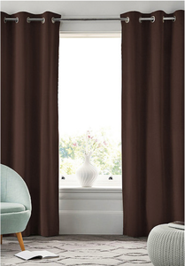 NEW Popular Home Twlight Room Darkening 108 x 84 Grommet Window Panel Pair, Chocolate
