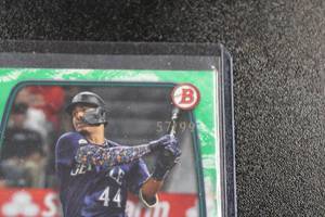 lot 34 image: 2023 Bowman Green Julio Rodriguez #96 5799  Only 99 Exist