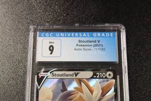 lot 55 image: 2021 Pokemon Battle Styles Stoutland V #117163 CGC 9