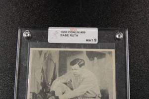lot 74 image: 1930 Conlin Babe Ruth #99 BSVA 9