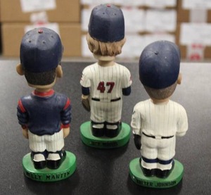 lot 92 image: Minnesota Twins Bobblehead Lot  Jack Morris - Billy Martin - Walter Johnson