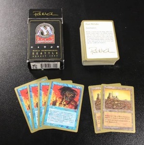 lot 102 image: Vintage 1997 Magic The Gathering World Championship Complete Commemorative Deck