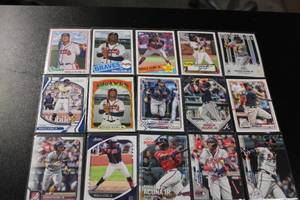 lot 124 image: Ronald Acuna Baseball Card Lot  20 Different Cards