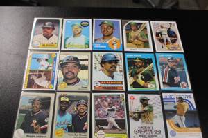 lot 127 image: Reggie Jackson Baseball Card Lot  20 Different Cards