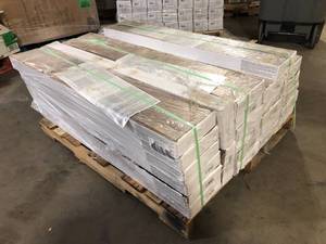 25 Boxes of Krono Original Fair Locomotive Wood 12 mm T x 8 in. W Waterproof Laminate Wood Flooring (15.9 sqftcase)Customer Returns See Pictures