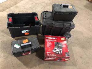 Lot of Husky Tooland Tool  Boxes  Various Models Conditions Customer Returns See Pictures