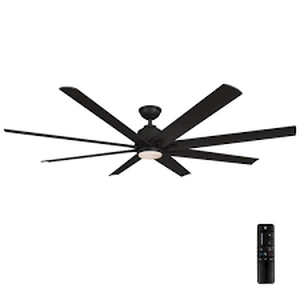 lot 7 image: Home Decorators Collection Kensgrove II 72 in. IndoorOutdoor Integrated LED CCT Matte Black Smart Ceiling Fan with Remote Powered by Hubspace
