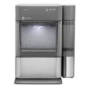 lot 43 image: GE Profile Opal 24 lb Portable Nugget Ice Maker in Stainless Steel, with Side Tank, and WiFi connected