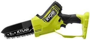 lot 47 image: Ryobi ONE HP 18V Brushless 6 in. Battery Compact Pruning Mini Chainsaw (Tool Only)