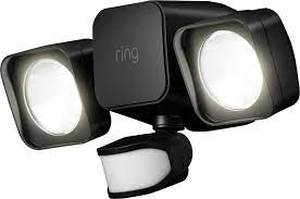 lot 103 image: Ring - Smart Lighting Floodlight - Battery Powered - Black