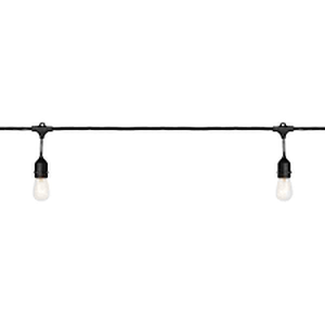 lot 61 image: Hampton Bay 12-Light 24 ft. IndoorOutdoor Plug-In Incandescent Edison Bulb String Light