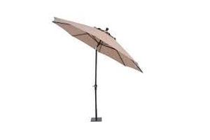 lot 147 image: ProShade 10ft Round Auto Tilt Aluminum Market Umbrella-Myra Dune