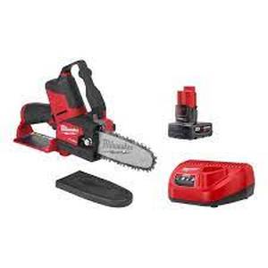 lot 148 image: Milwaukee M12 FUEL 12-Volt Lithium-Ion Brushless Battery 6 in. HATCHET Pruning Saw Kit with 4.0 Ah Battery and Charger