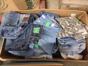 lot 153 image: Box of used but in good condition Blue Jeans