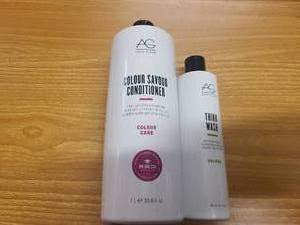 lot 221 image: 2 Bottles of AG Haircare - Thinkwash Shampoo and Boost Conditioner