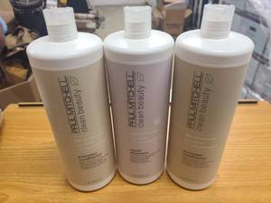 lot 243 image: 1x 1Liter Bottle of Paul Mitchell Shampoo and 2x 1Liter Bottles of Conditioner