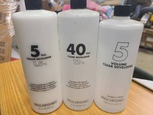 lot 296 image: 3x Bottles of Paul Mitchell Developers for Hair Dying or Bleaching
