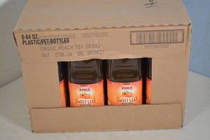 lot 1 image: Case Sweet Leaf Organic Peach Iced Tea Best By 08042021