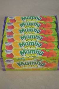 lot 54 image: Pack of Mamba Sour Fruit Chews 24 Bars, 18 Chews Per Bar Best By 09302024